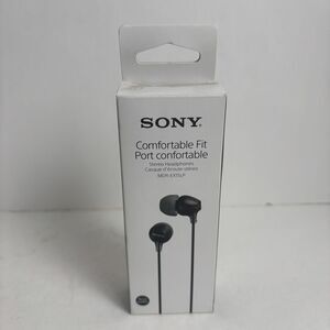 Sony MDREX15LP In-Ear Earbud Headphones Comfortable Fit - Black